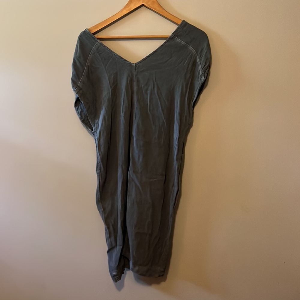 Rayon dress chambray/gray color with pockets by Holding Horses - Picture 3 of 8